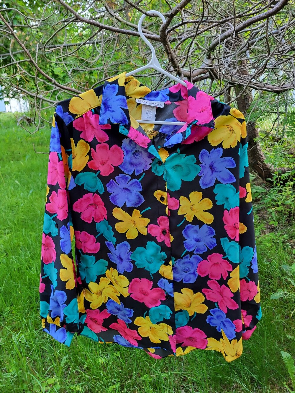 Vintage Carl Lawrence Floral Button Up